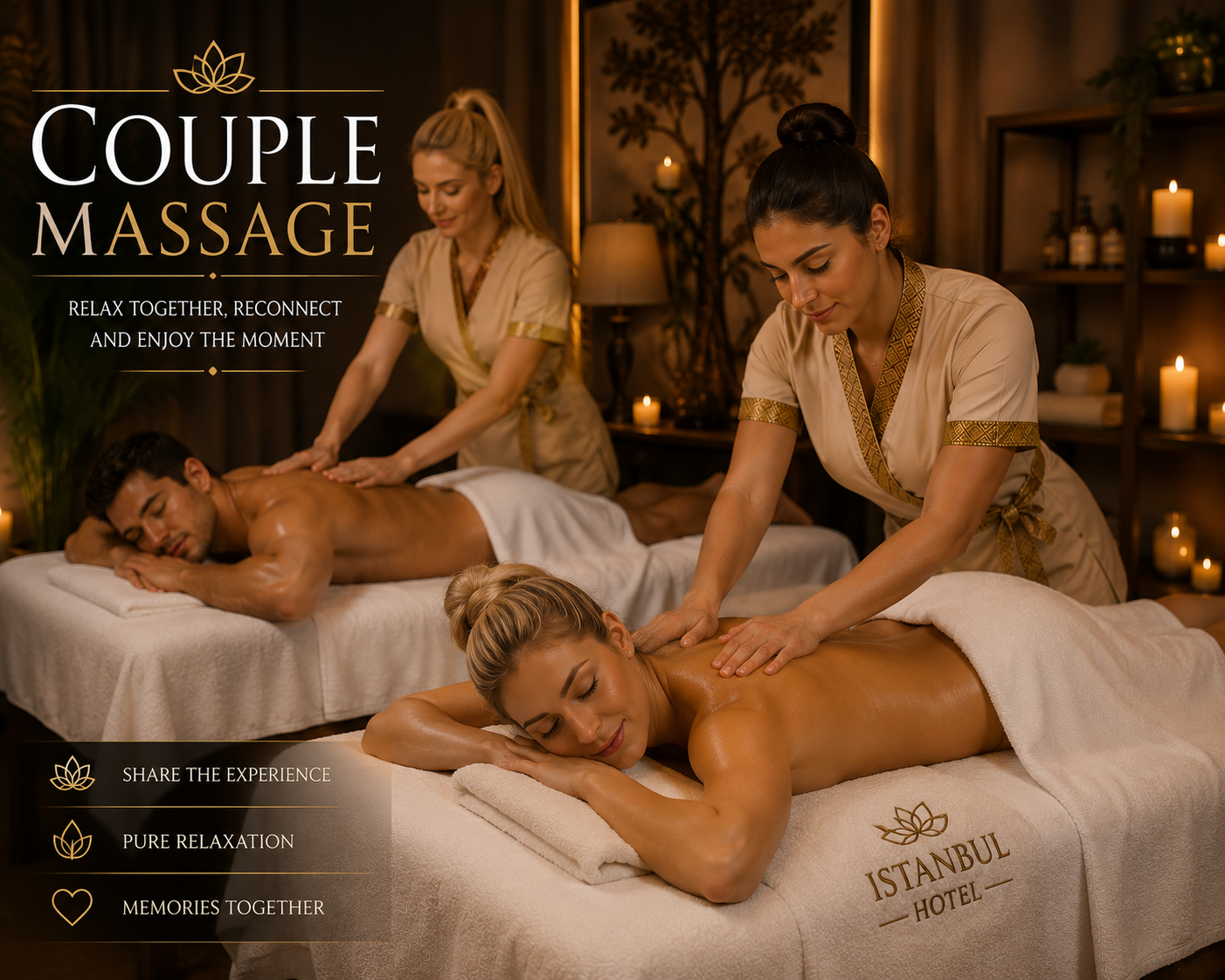 Hot stone massage in Istanbul with volcanic stones for deep relaxation